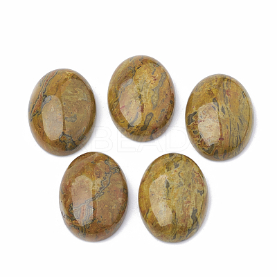 Natural Ripple Jasper Cabochons G-S330-15B-1