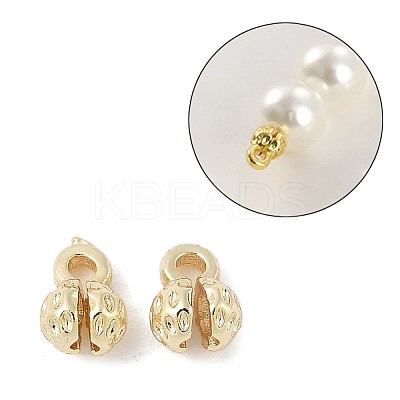 Flower Brass Bead Tips LS-KK-M326-10G-1