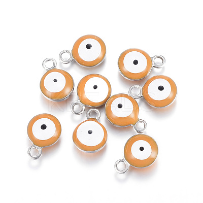304 Stainless Steel Enamel Charms STAS-G122-24G-1