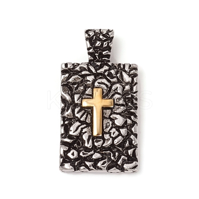 304 Stainless Steel Bible Pendants STAS-I132-17ASG-1