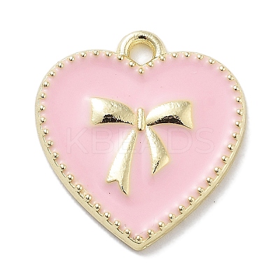Rack Plating Alloy Enamel Pendants PALLOY-F311-09G-1