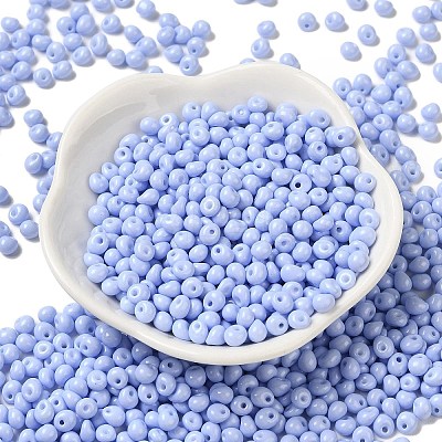 6/0 Opaque Baking Paint Glass Seed Beads X1-SEED-M012-02A-08-1