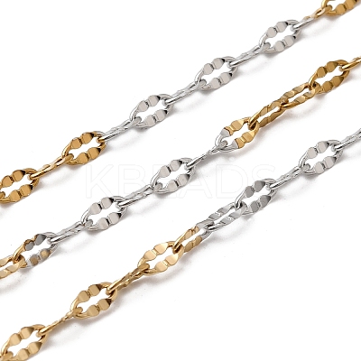 Two Tone 304 Stainless Steel Dapped Chains CHS-P029-02A-A-1