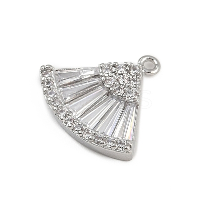 Brass Micro Pave Cubic Zirconia Pendants KK-S339-07P-1