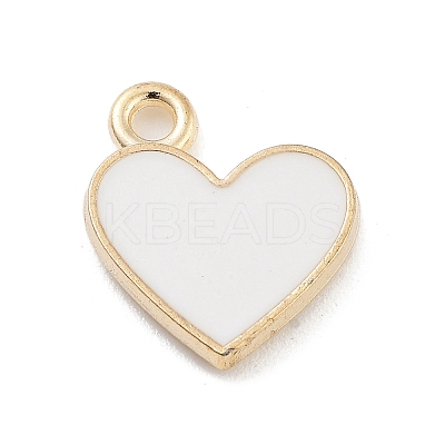 Light Gold Plated Alloy Enamel Charms ENAM-M219-06KCG-03-1