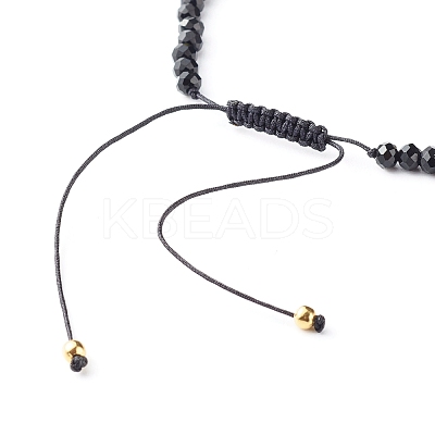 Adjustable Nylon Thread Braided Bead Bracelet BJEW-JB06441-01-1