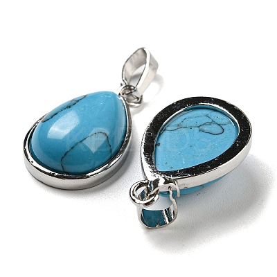 Natural & Synthetic Mixed Gemstone Pendants G-I358-B-1