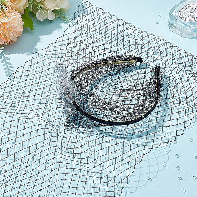 Polyester Bridal Veils DIY-WH0622-072B-1