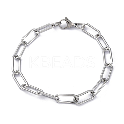Tarnish Resistant 304 Stainless Steel Paperclip Chains STAS-I146-01P-1