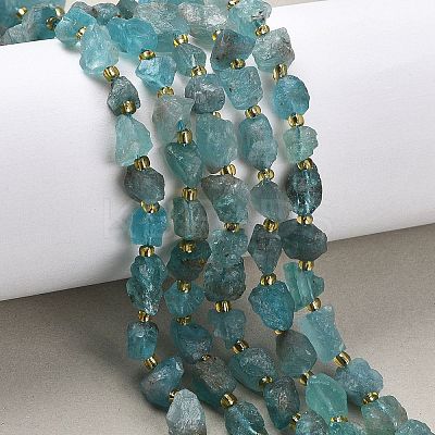 Raw Rough Natural Blue Apatite Beads Strands G-D101-A09-1