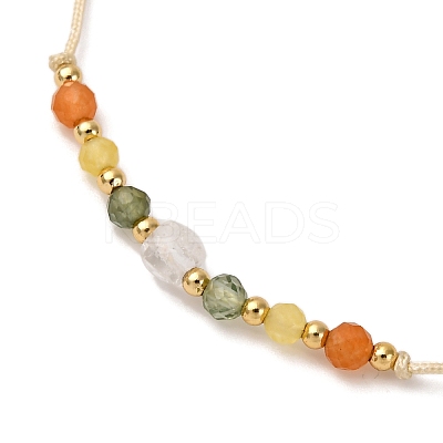 Natural stone constellation bracelet with 12 zodiac signs LS-NR2952-7-1