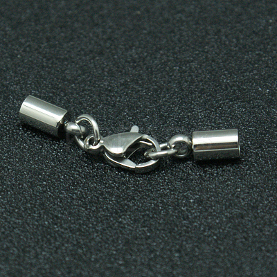 Tarnish Resistant 304 Stainless Steel Lobster Claw Clasps STAS-I045-45-1