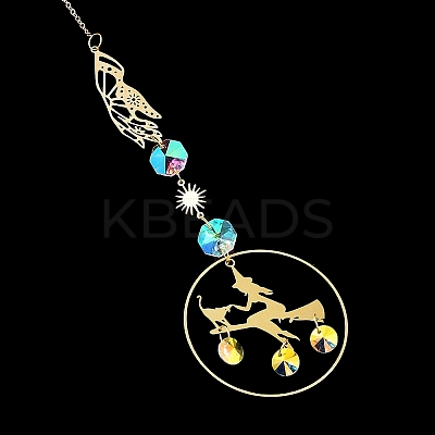 Brass Big Pendant Decorations LS-HJEW-M005-01G-01-1