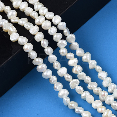 Natural Cultured Freshwater Pearl Beads Strands PEAR-N014-04A-1