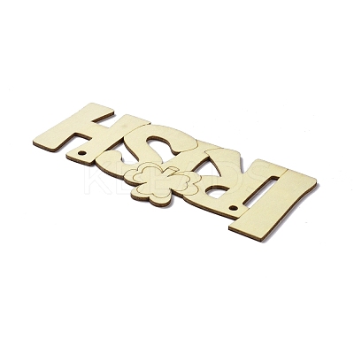 DIY Word Irish Unfinished Wooden Ornaments Blank Wooden Embellishments WOOD-C009-04-1
