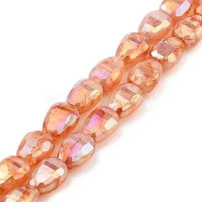 Imitation Jade Glass Beads Strands GLAA-P058-06A-04-1