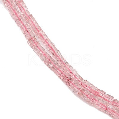 Natural Strawberry Quartz Beads Strands G-K399-B03-01-1