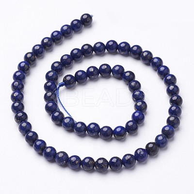 16 inch Grade A Round Dyed Natural Lapis Lazuli Beads Strand G-GSR4mmC123-1