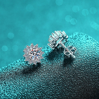 Anti-Tarnish 925 Sterling Silver Micro Pave Clear Cubic Zirconia AJEW-U007-10P-1