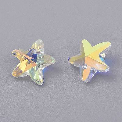 Faceted Glass Charms LS-GLAA-H101-A-17-1