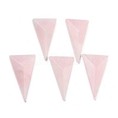 Natural Rose Quartz Pendants G-Q006-08D-1