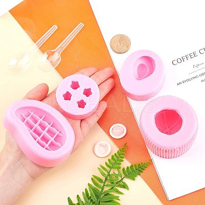 3D Fruits Food Grade Silicone Molds Kits DIY-PH0004-76-1