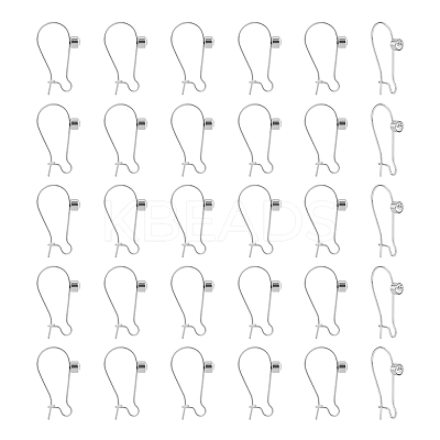 30Pcs 304 Stainless Steel Hoop Earrings Findings STAS-UN0049-86-1