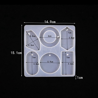 Pendants Food Grade Silicone Mold PW-WG15607-04-1