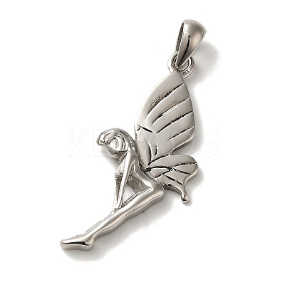 Non-Tarnish 316L Surgical Stainless Steel Pendants STAS-H194-03P-02-1