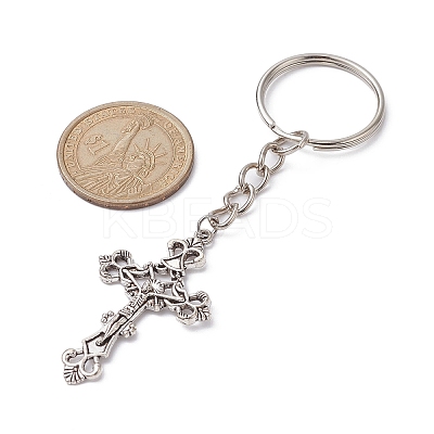 Tibetan Style Alloy Keychain KEYC-JKC00555-01-1