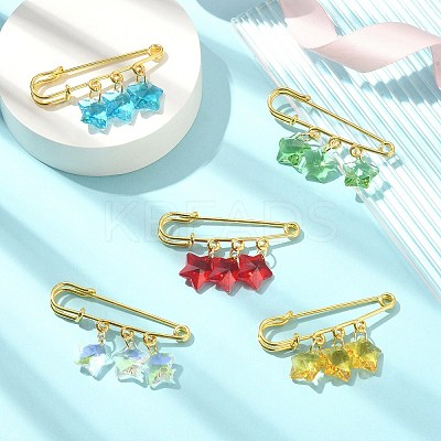 Golden Iron Brooches JEWB-BR00119-1