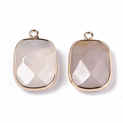 Natural Agate Pendants G-N326-81A-1