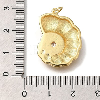Rack Plating Brass Micro Pave Cubic Zirconia Pendants KK-I720-58G-1
