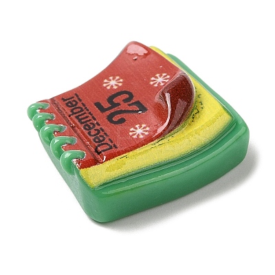 Christmas Theme Opaque Resin Cabochons RESI-E043-01P-1