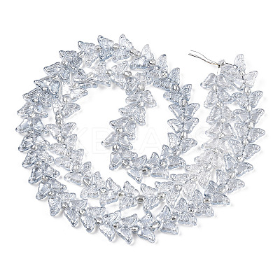 Electroplate Glass Beads Strands EGLA-N012-04I-1