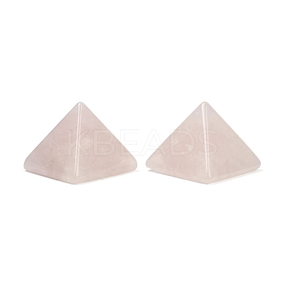 Natural Rose Quartz Orgonite Pyramid Display Decorations G-C186-07M-1