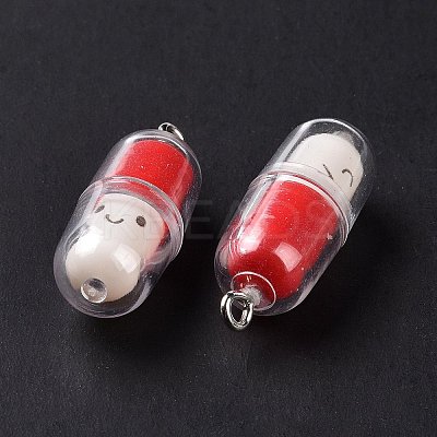 Translucent Plastic Pendants KY-L006-29A-1