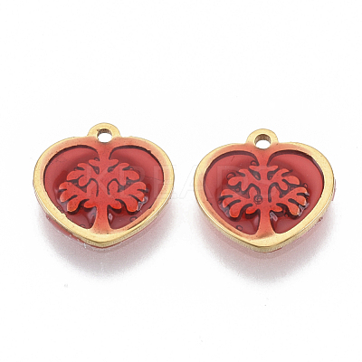 201 Stainless Steel Pendants STAS-R099-04-1