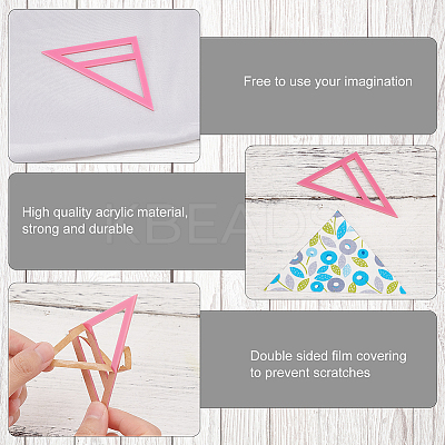 Acrylic Quilting Template for Pet Bandana DIY-WH0033-63E-1