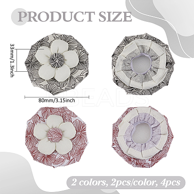 4Pcs 2 Colors Polyester Door Knob Cover DIY-FG0007-09-1