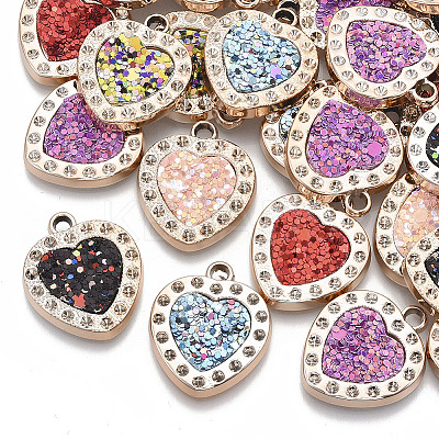 UV Plating Acrylic Pendant Rhinestone Settings X-PACR-R245-12-1