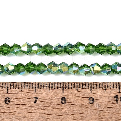 AB Color Plated Transparent Glass Beads Strands GLAA-G127-01-02L-1