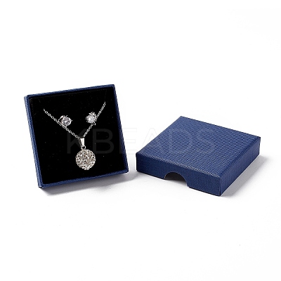 Paper with Sponge Mat Necklace Boxes LS-OBOX-G018-01A-05-1
