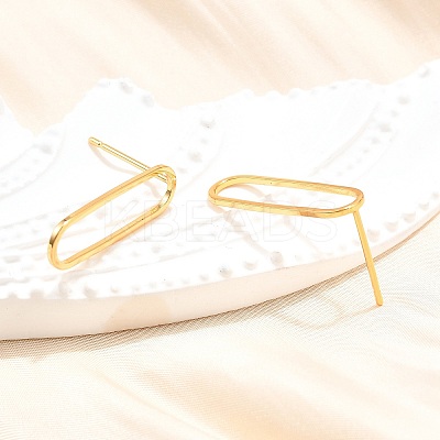 Brass Stud Earrings KK-T038-484B-1