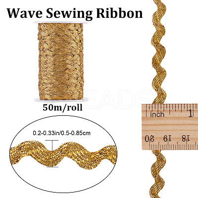 2 trands Polyester Wave Bending Fringe Trim OCOR-GF0003-02I-1