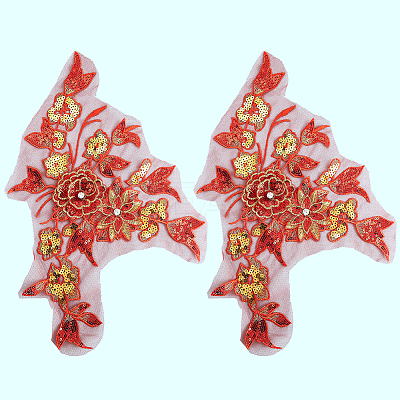 Polyester Embroidery Lace Sewing Ornaments DIY-WH20031-079C-1
