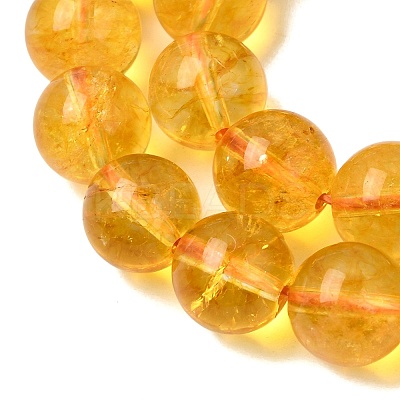 Natural Citrine Beads Strands G-E326-8mm-01A-1