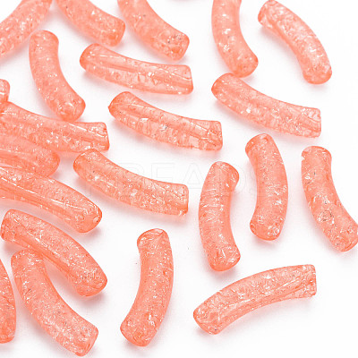 Transparent Crackle Acrylic Beads CACR-S009-001A-N52-1