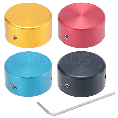 4 Box 4 Colors Alloy Guitar Pedal Switch Covers FIND-CN0002-23-1