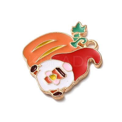 Thanksgiving Day Golden Tone Alloy Enamel Pendants ENAM-M002-02M-G-1